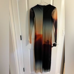Zara Mesh Sunset Dress